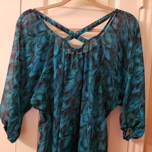 Express cross back top